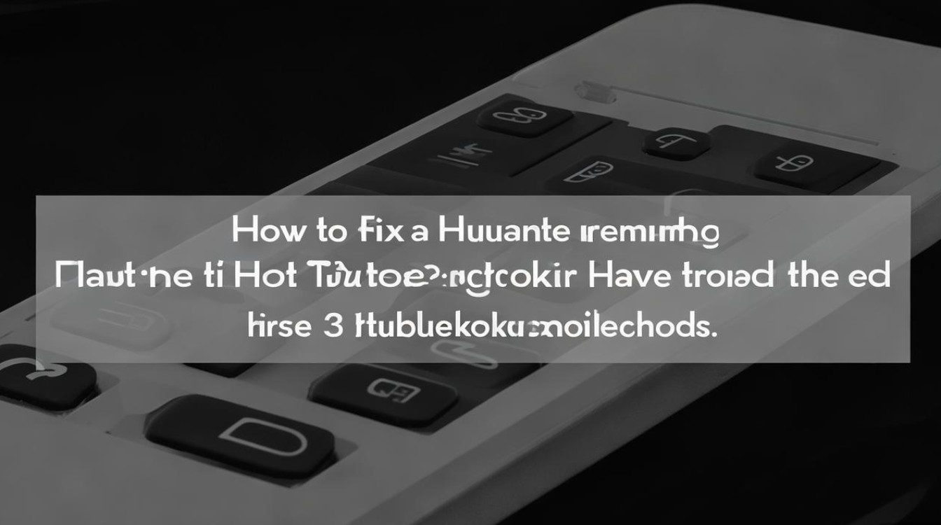 华为遥控器没反应怎么办？这3个排查方法你试了吗？