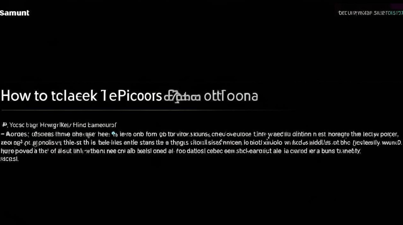 三星手机怎么清除缓存图片?详细步骤在这里