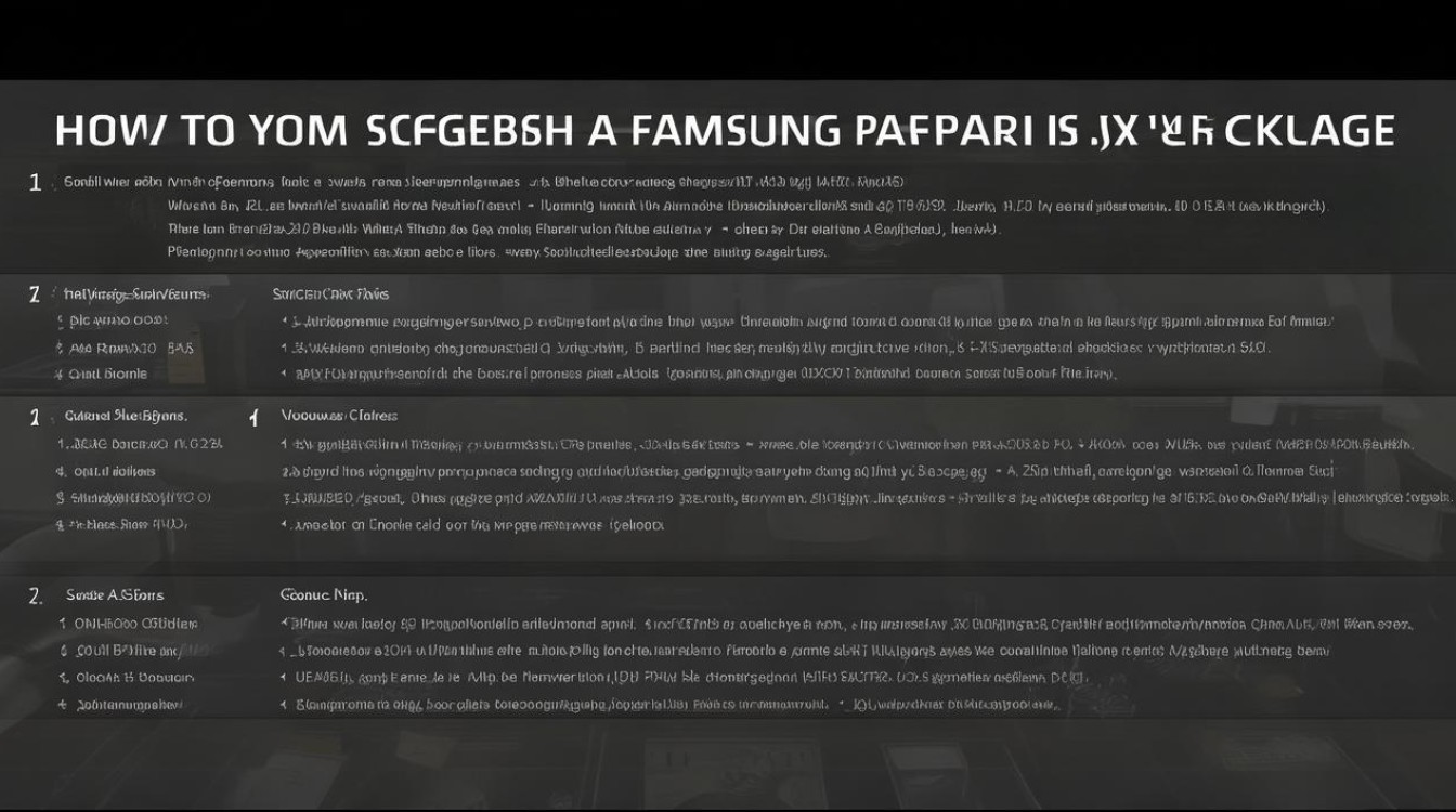 三星固件包怎么刷?详细步骤及注意事项是什么?