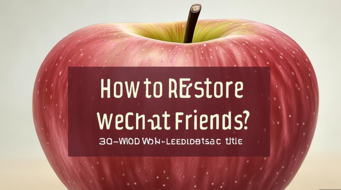 苹果恢复删除微信好友怎么恢复?30字疑问长尾标题生成