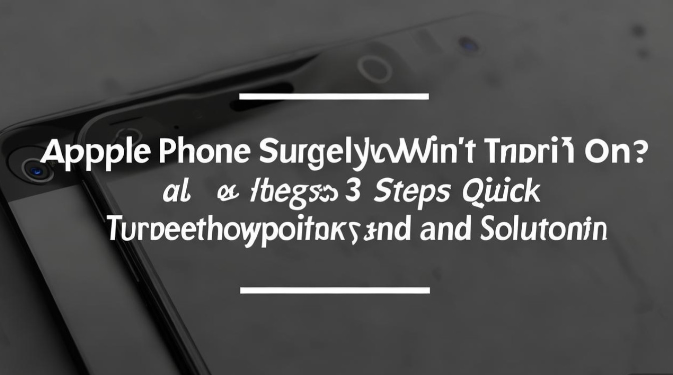 苹果电话突然开不开机怎么办?教你3步快速排查解决!