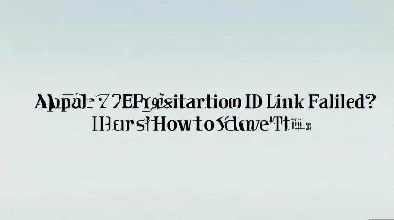 苹果7注册ID链接失败怎么办?解决方法是什么?