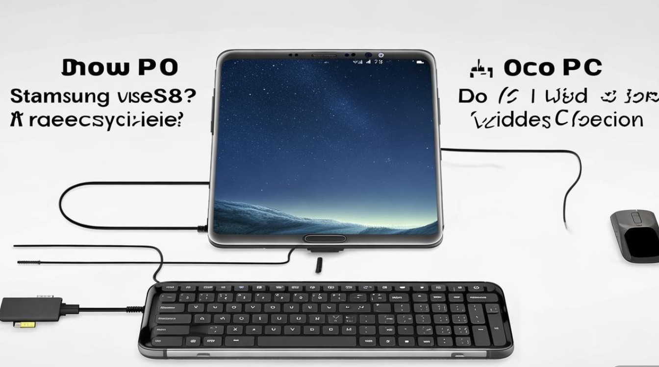 三星s8怎么当pc使用？需要配件吗？有线还是无线连接？