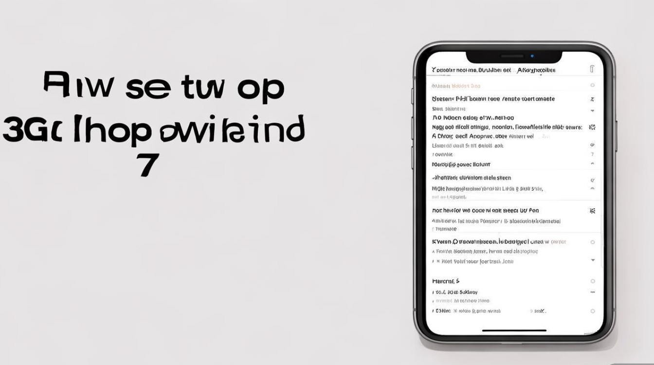 苹果7如何设置手机3G网络？详细步骤指南
