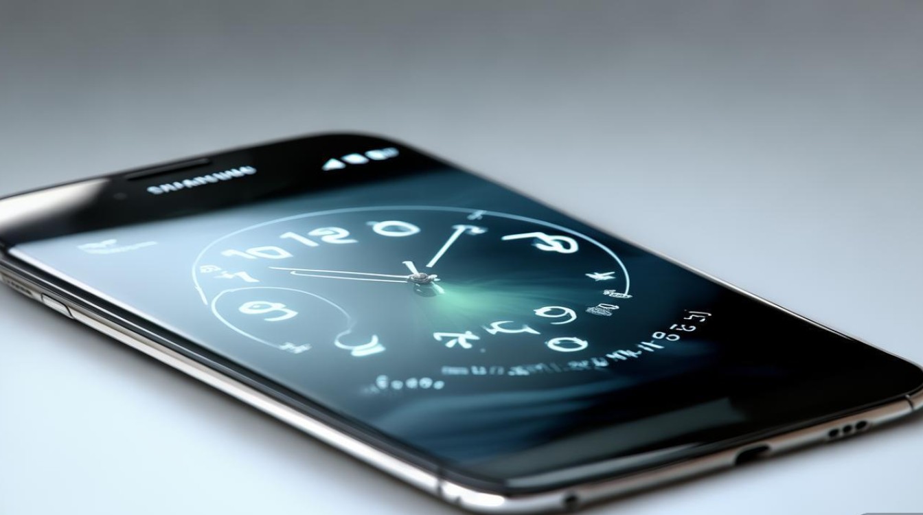 三星i929手机时钟怎么放大显示？