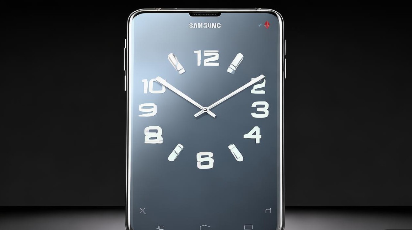 三星i929手机时钟怎么放大显示？