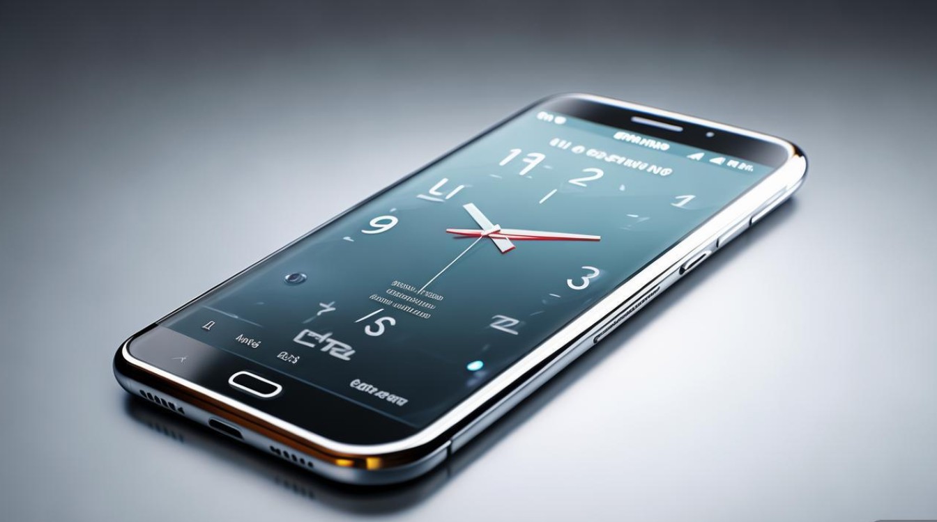 三星i929手机时钟怎么放大显示？