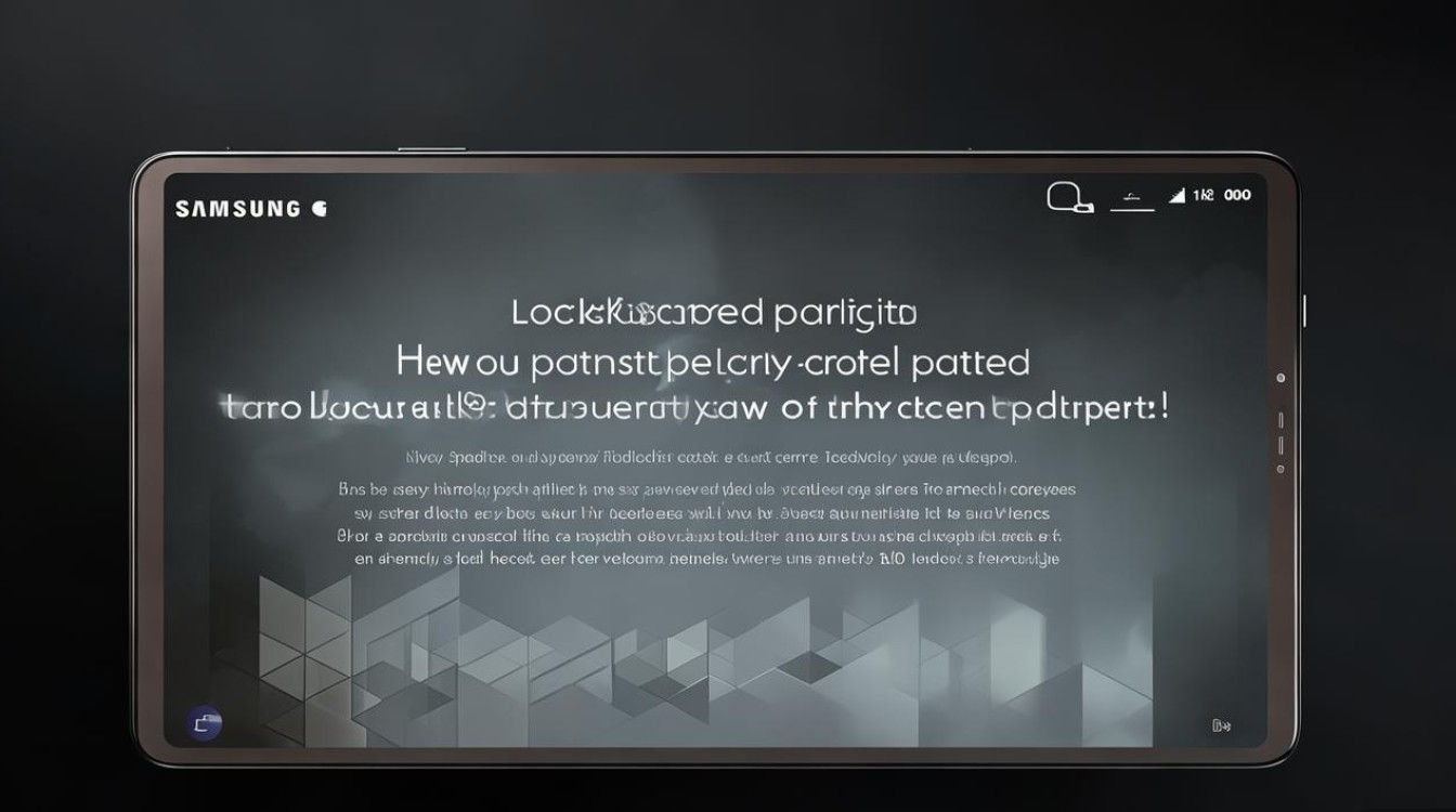 三星平板锁屏图案怎么变大？设置里能调图案大小吗？