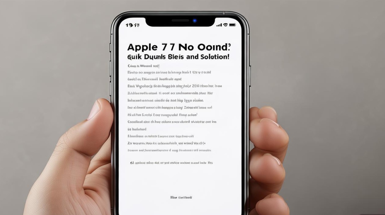 苹果7说话没声音怎么办？3步教你快速排查解决！
