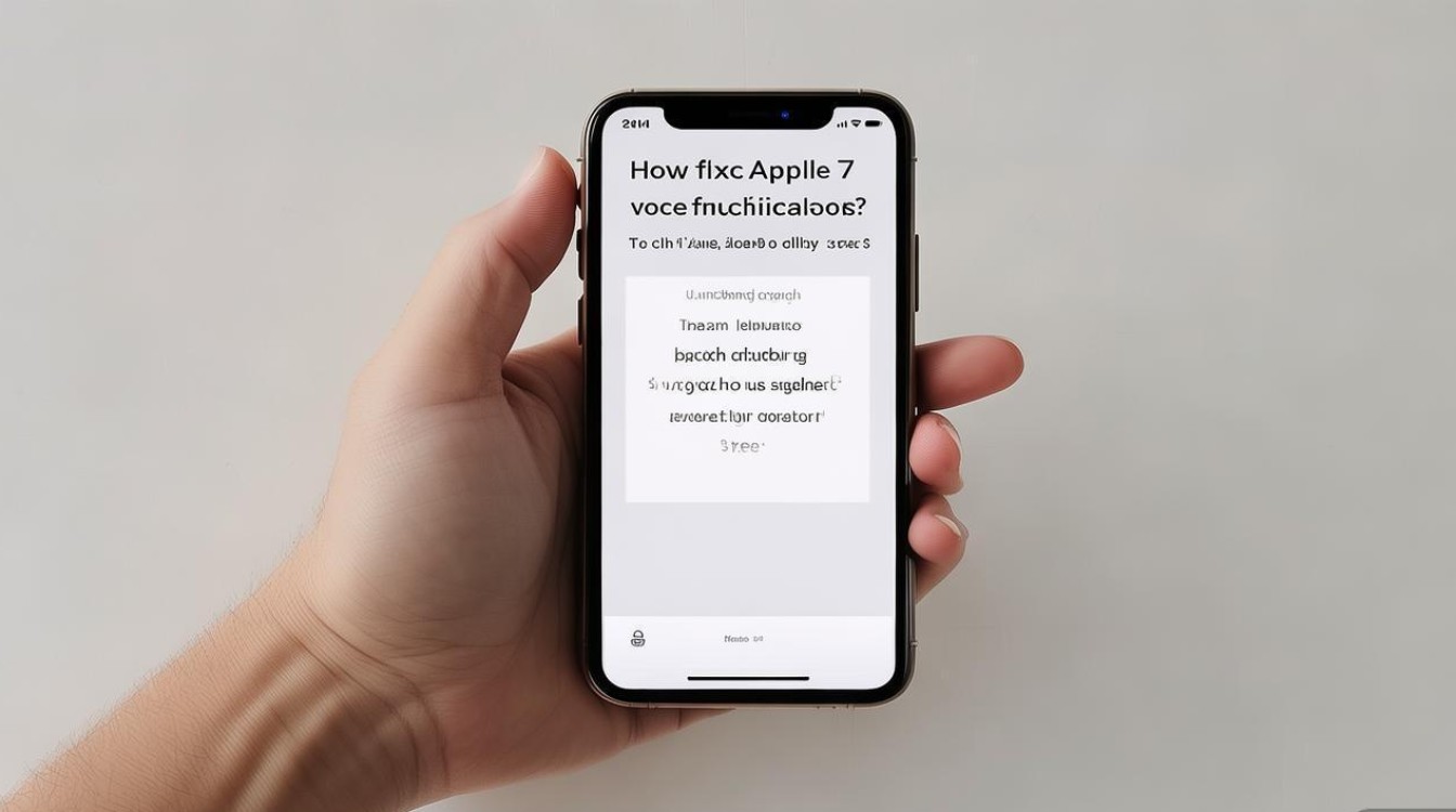 苹果7手机语音功能失灵怎么办？教你3步快速恢复！