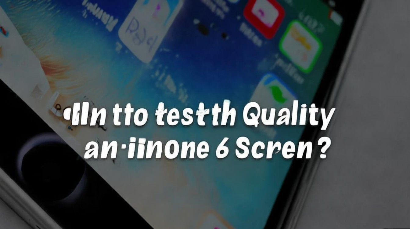 苹果6手机屏幕图片怎么测试好坏？