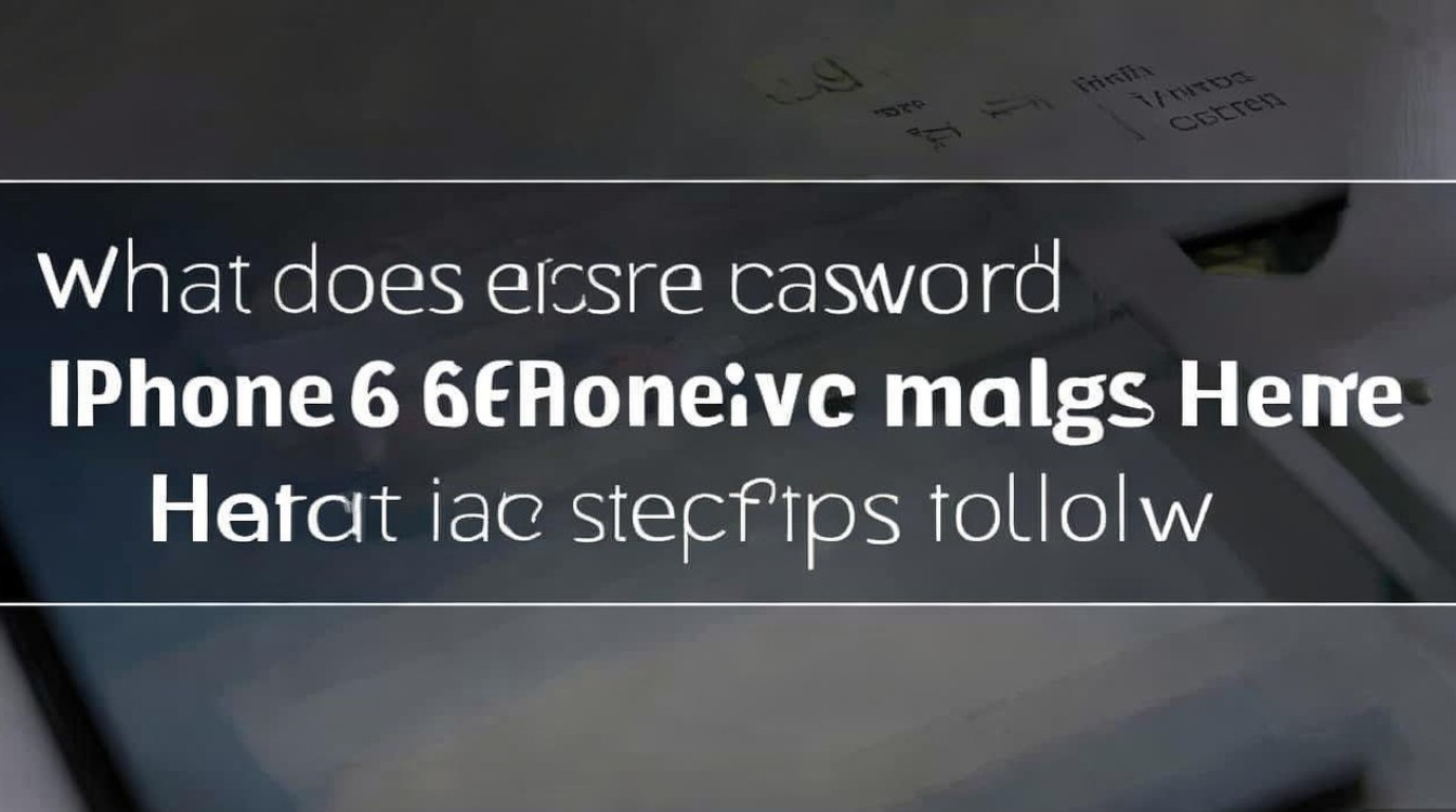 苹果6手机消除密码是什么意思？具体操作步骤是怎样的？