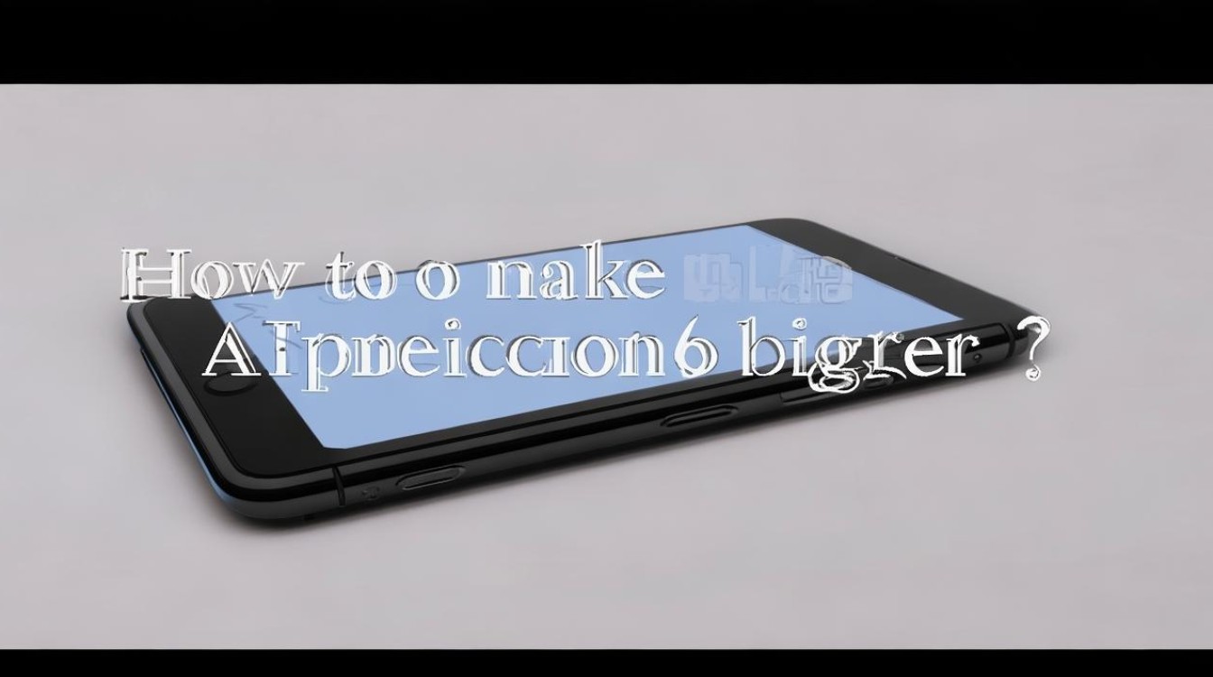 苹果6手机图标怎么变大怎么办啊