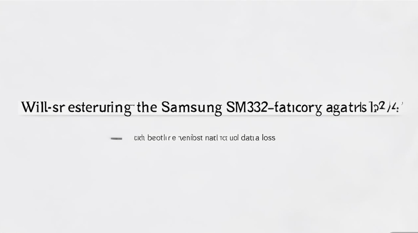 三星SM-G3812恢复出厂设置会丢失数据吗？