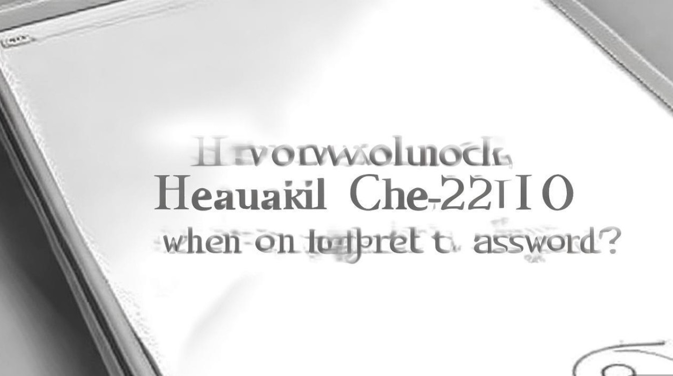 华为che2一tl00忘记密码怎么解锁？