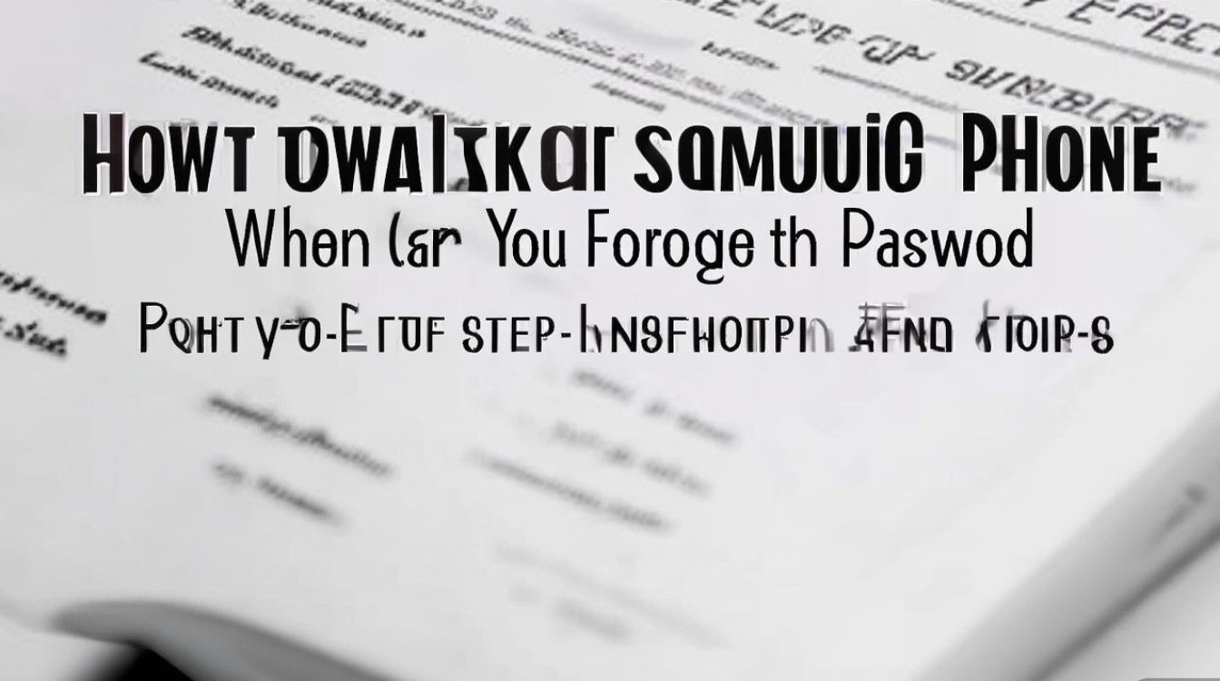 三星手机密码忘了怎么办?求解锁方法步骤详解