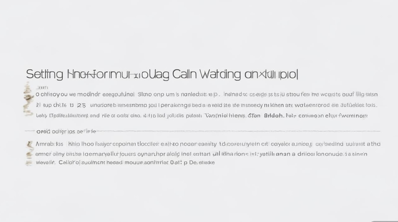 oppo手机呼叫等待怎么设置？开启方法步骤详解