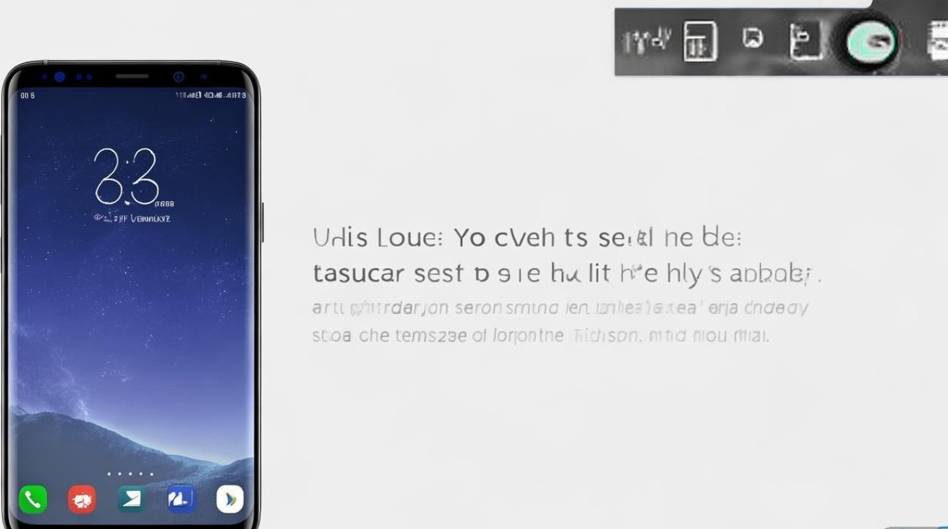 三星S8桌面时间竖屏显示怎么设置？