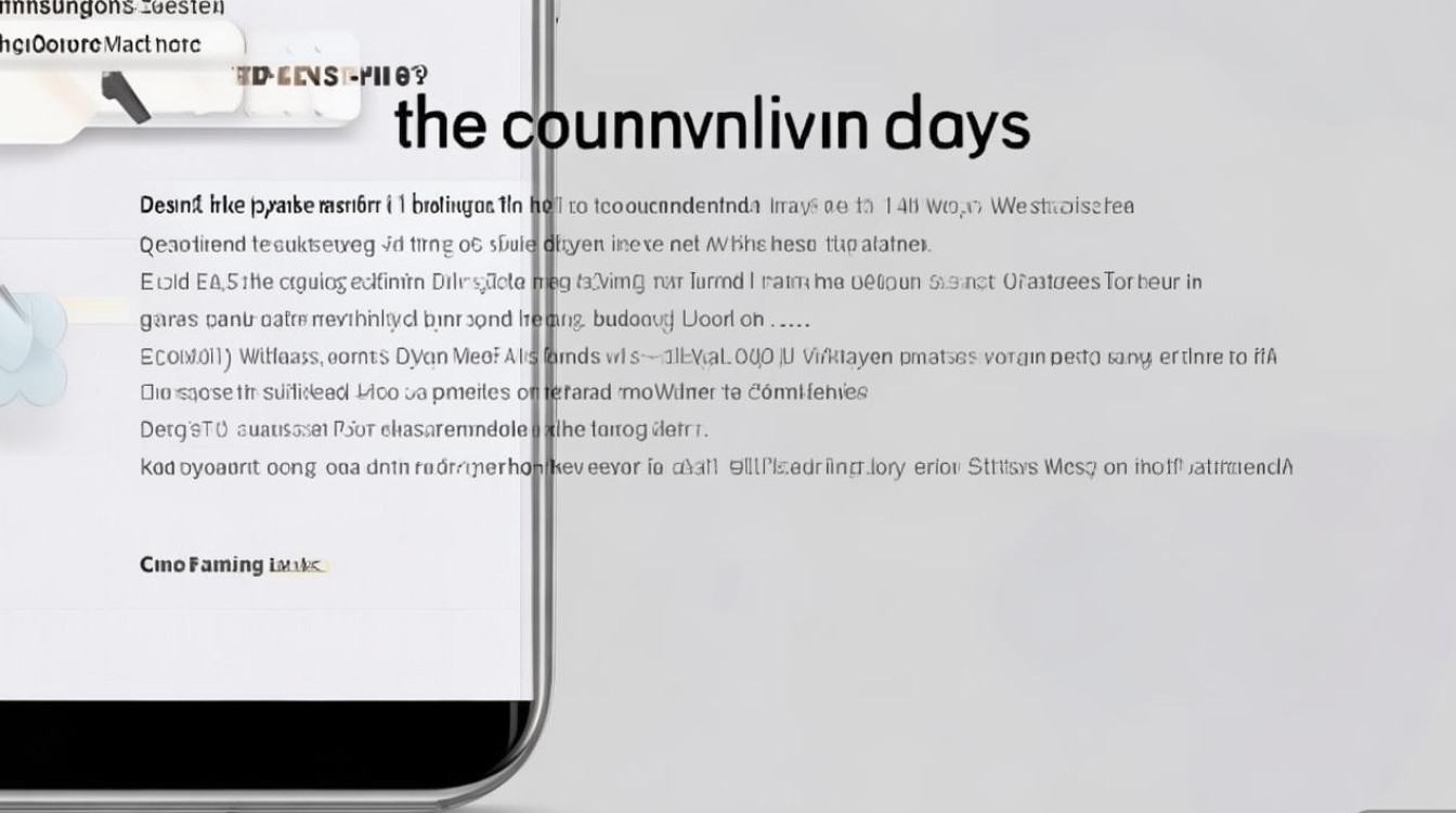 三星手机倒计时天数设置方法是什么？