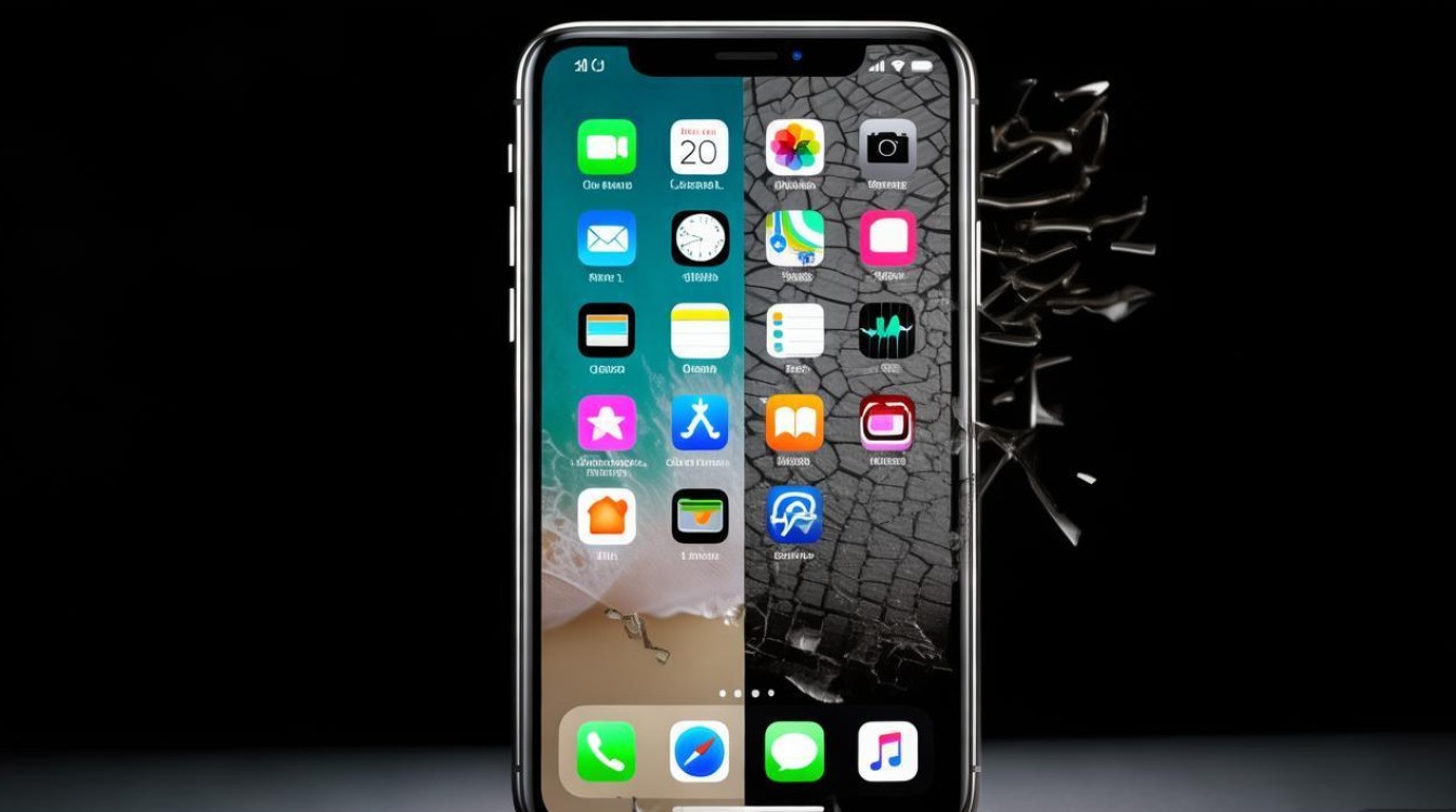 苹果手机屏幕一半花了是什么原因导致的？