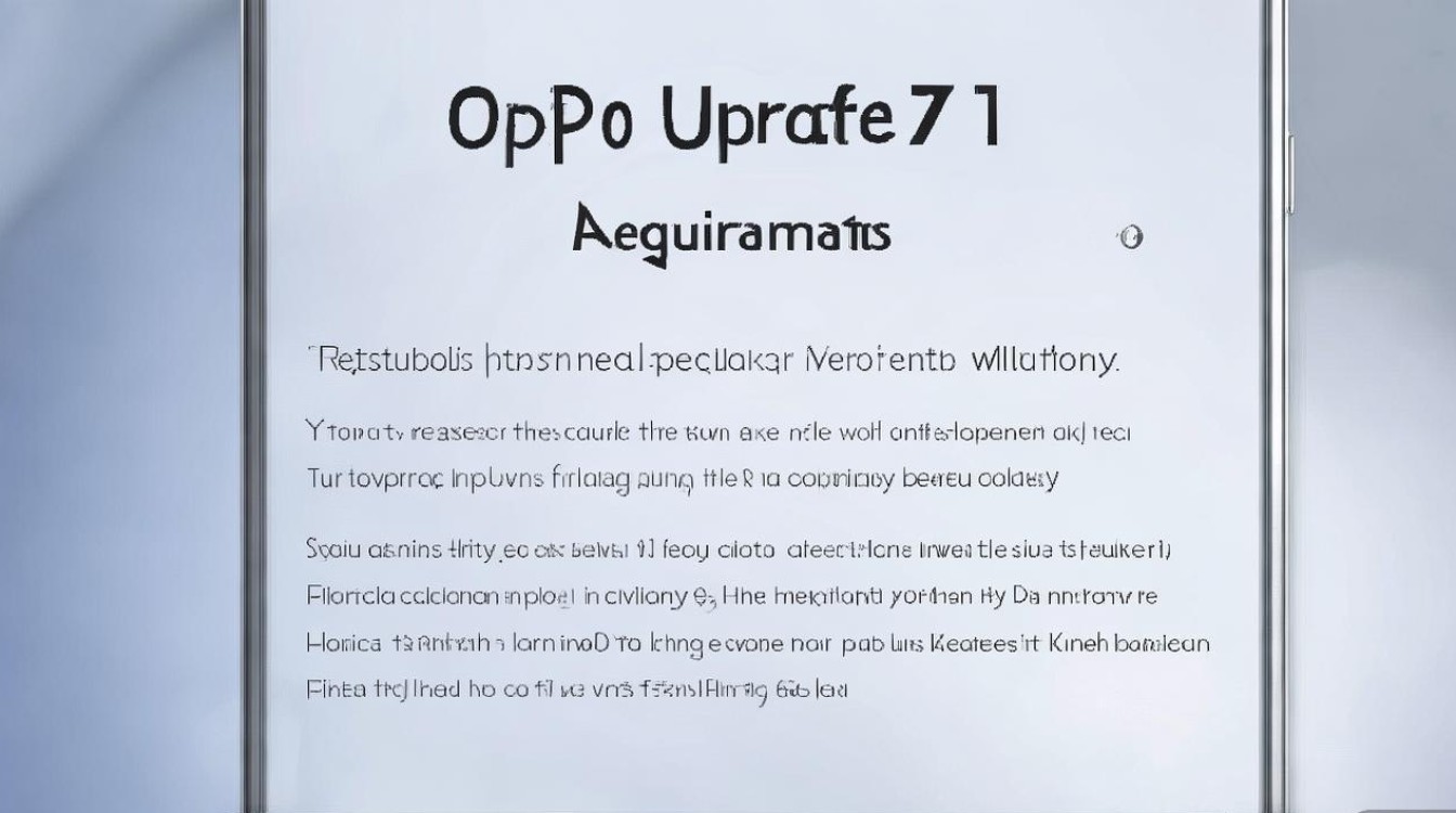 OPPO升级7.1版本需要满足哪些条件？