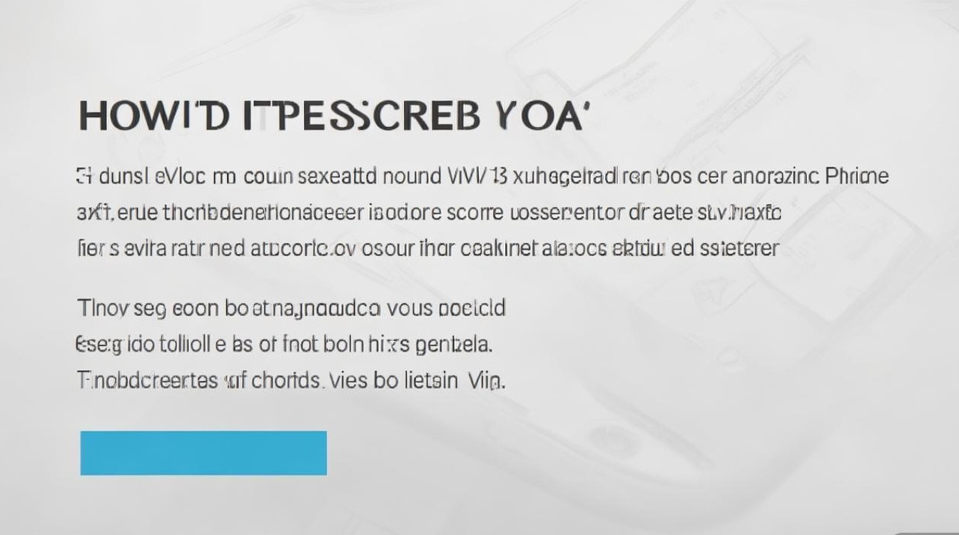 vivo v3手机怎么录屏？录屏方法找不到？