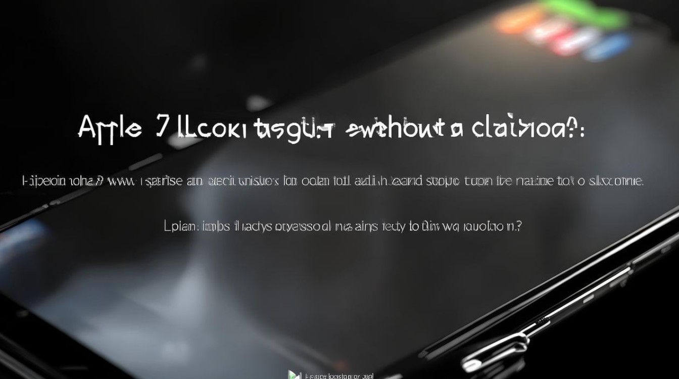 苹果7被锁住了没密码怎么办？怎么解锁苹果7啊？