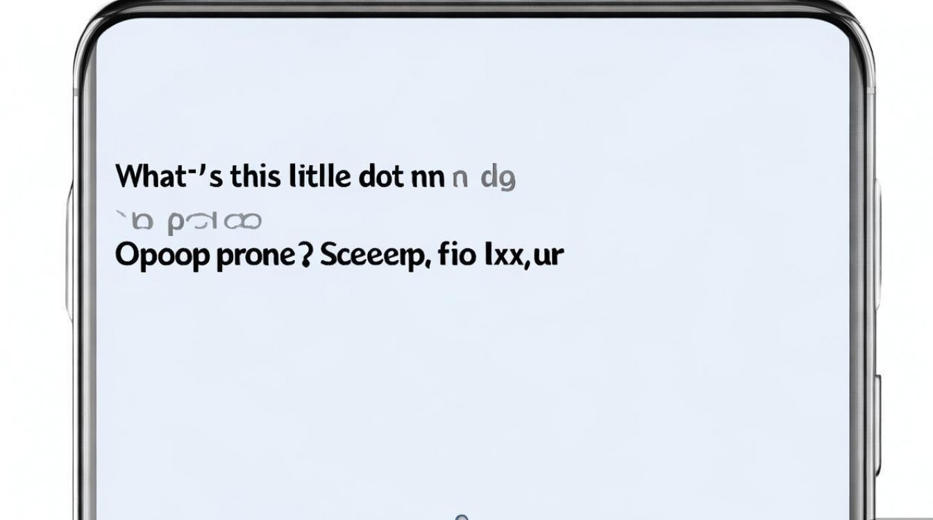 oppo手机屏幕上有个小点怎么回事?怎么解决?