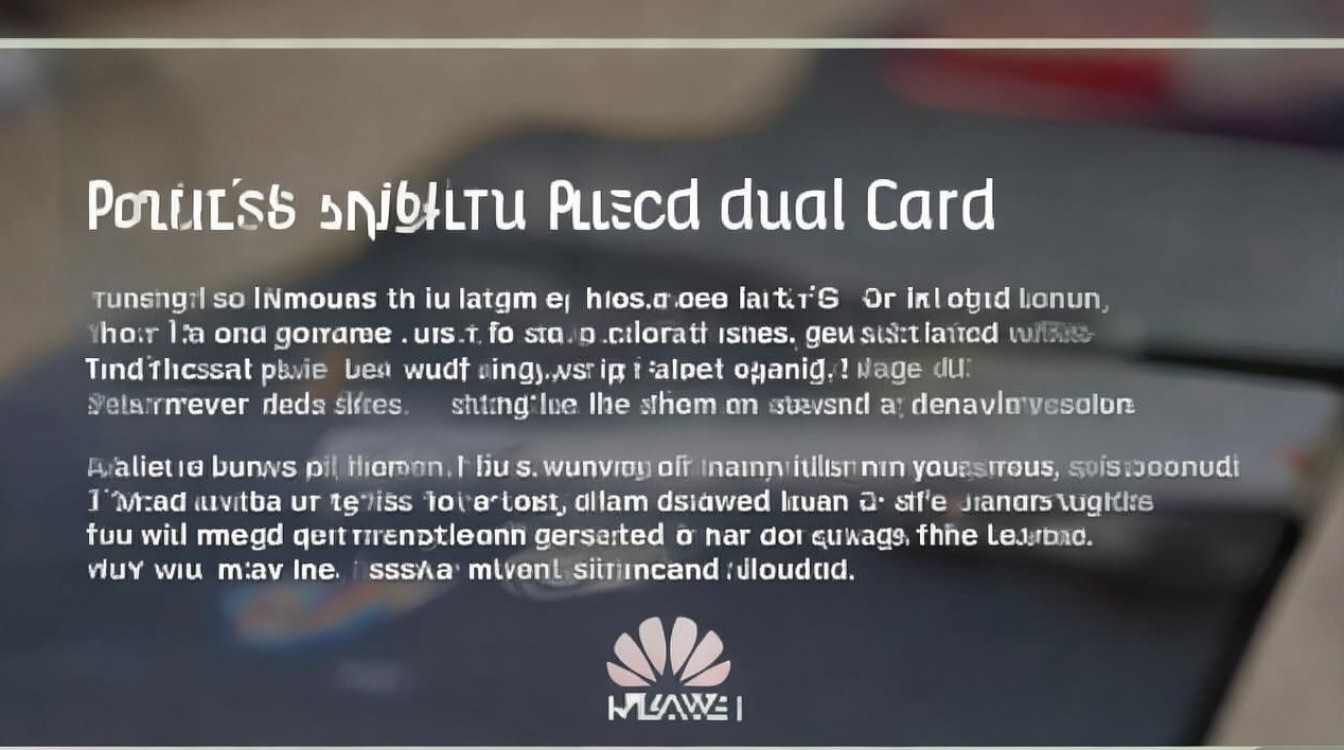 华为双卡怎么安装？不同机型操作步骤详解