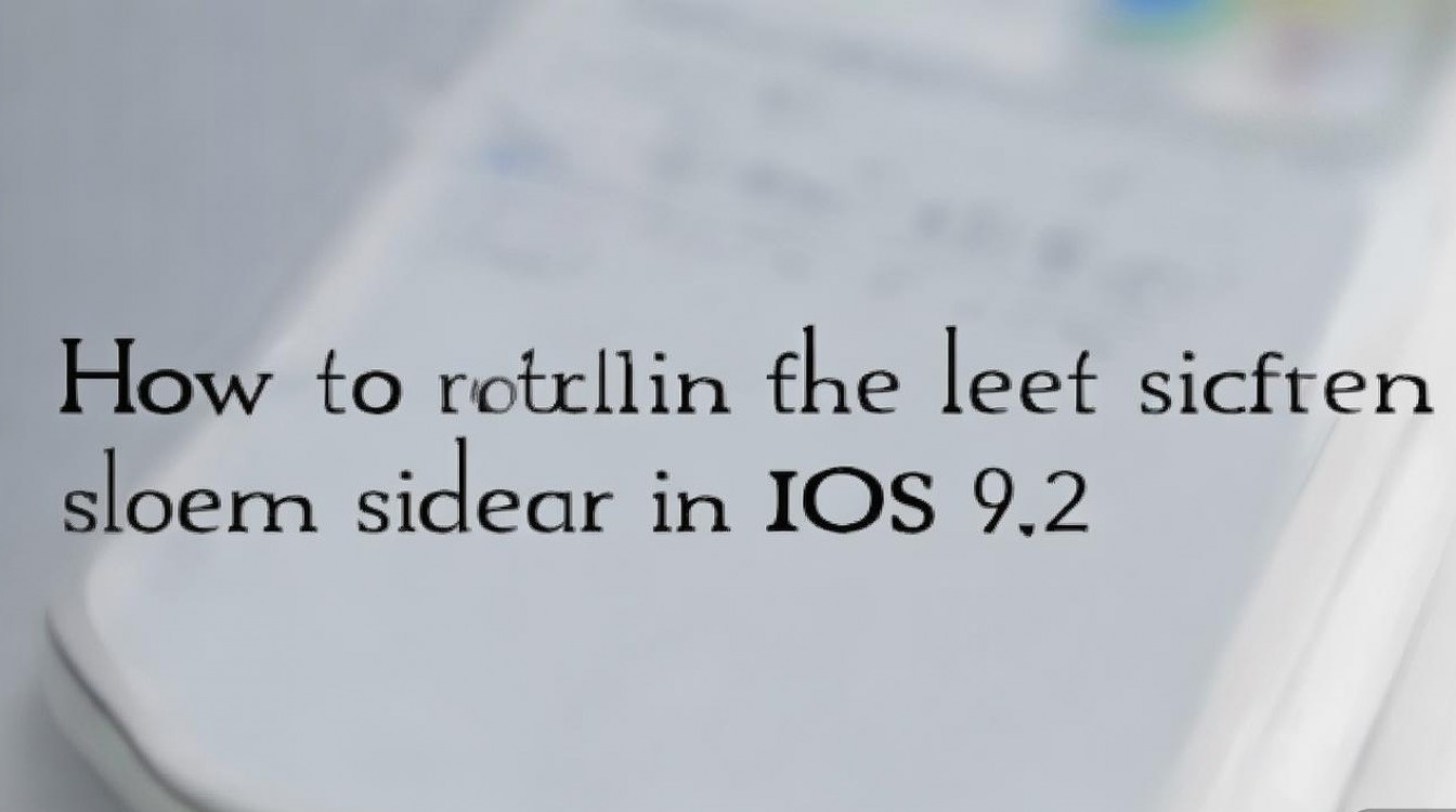 苹果9.2系统怎么关闭最左边屏幕侧边栏?