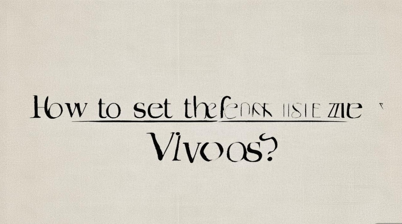 vivos5字体大小怎么设置，vivo手机字体大小在哪里调整