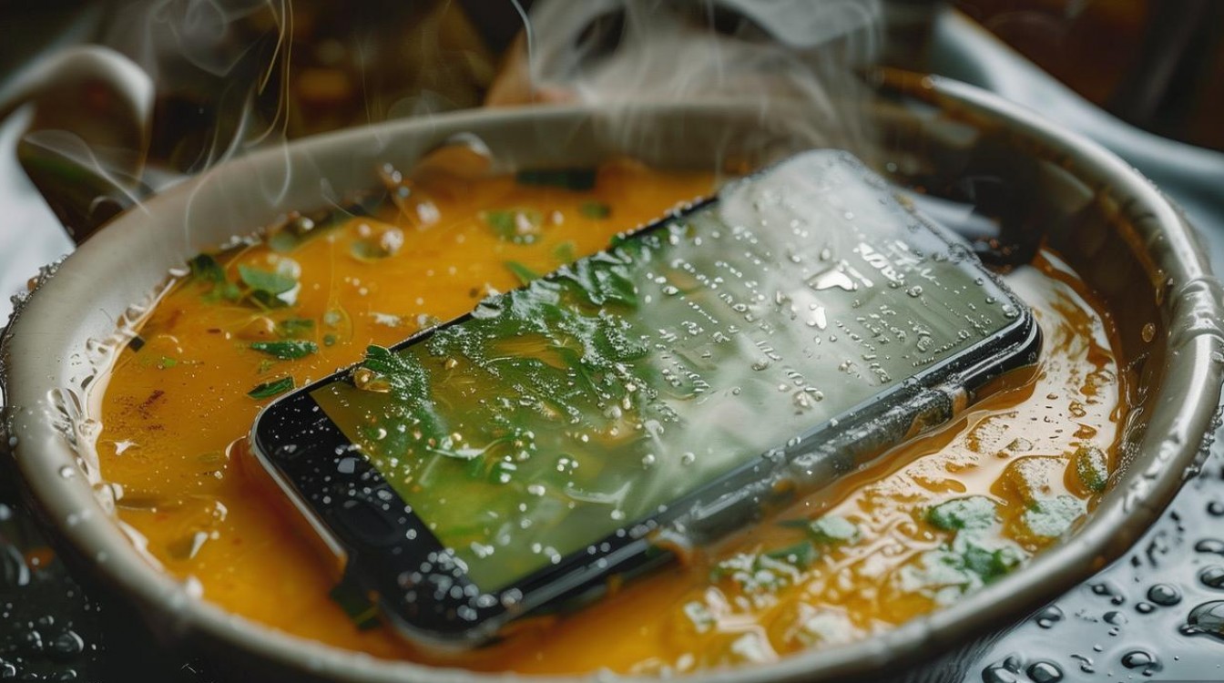 华为手机进菜汤怎么办,手机进汤里了怎么处理方法