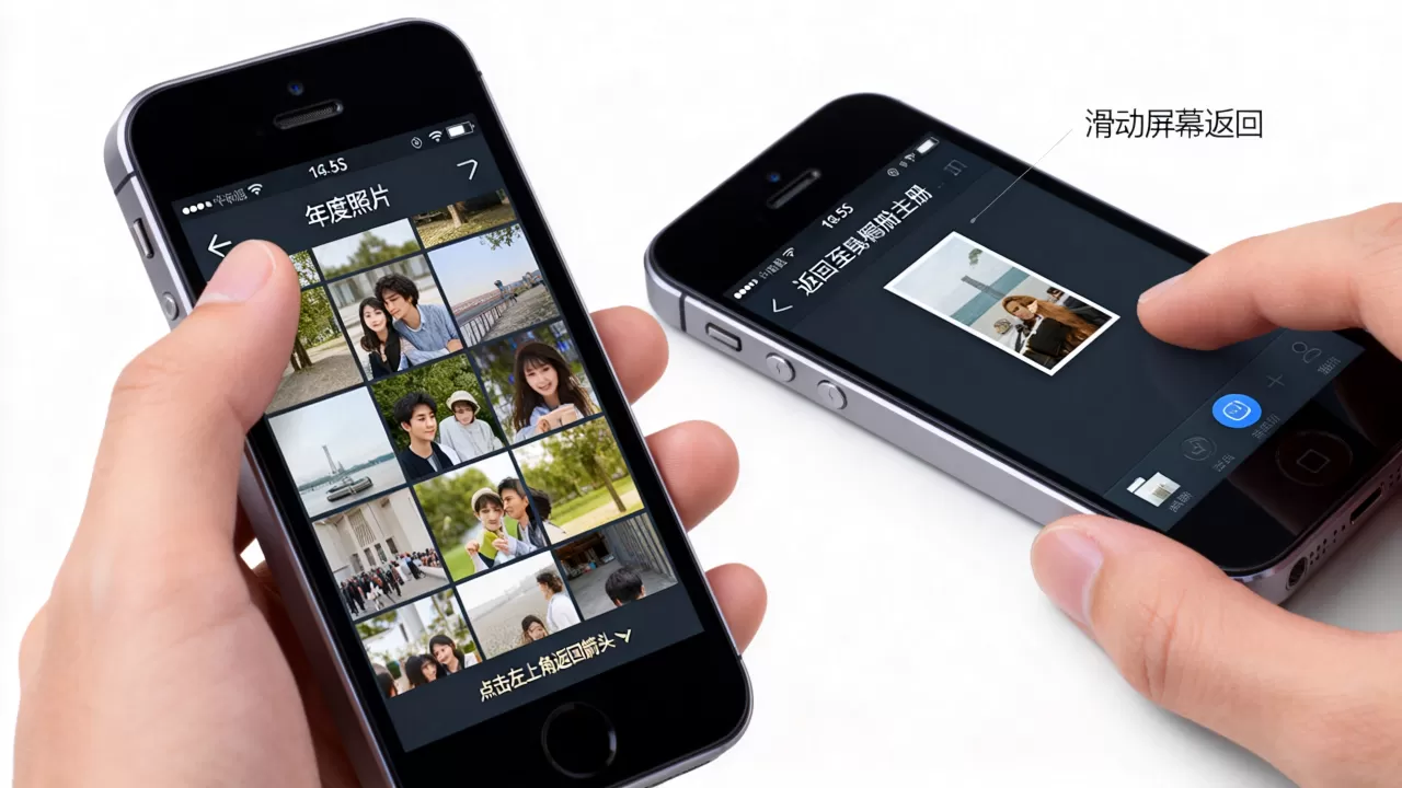 iphone 5s照片点完年度后怎么返回,iphone 5s相册年度照片退出方法 iphone 5s照片点完年度后怎么返回,iphone 5s相册年度照片退出方法