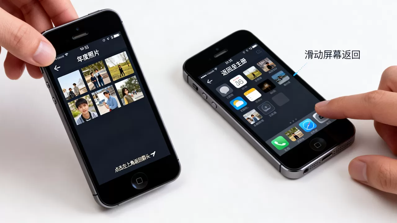 iphone 5s照片点完年度后怎么返回,iphone 5s相册年度照片退出方法 iphone 5s照片点完年度后怎么返回,iphone 5s相册年度照片退出方法