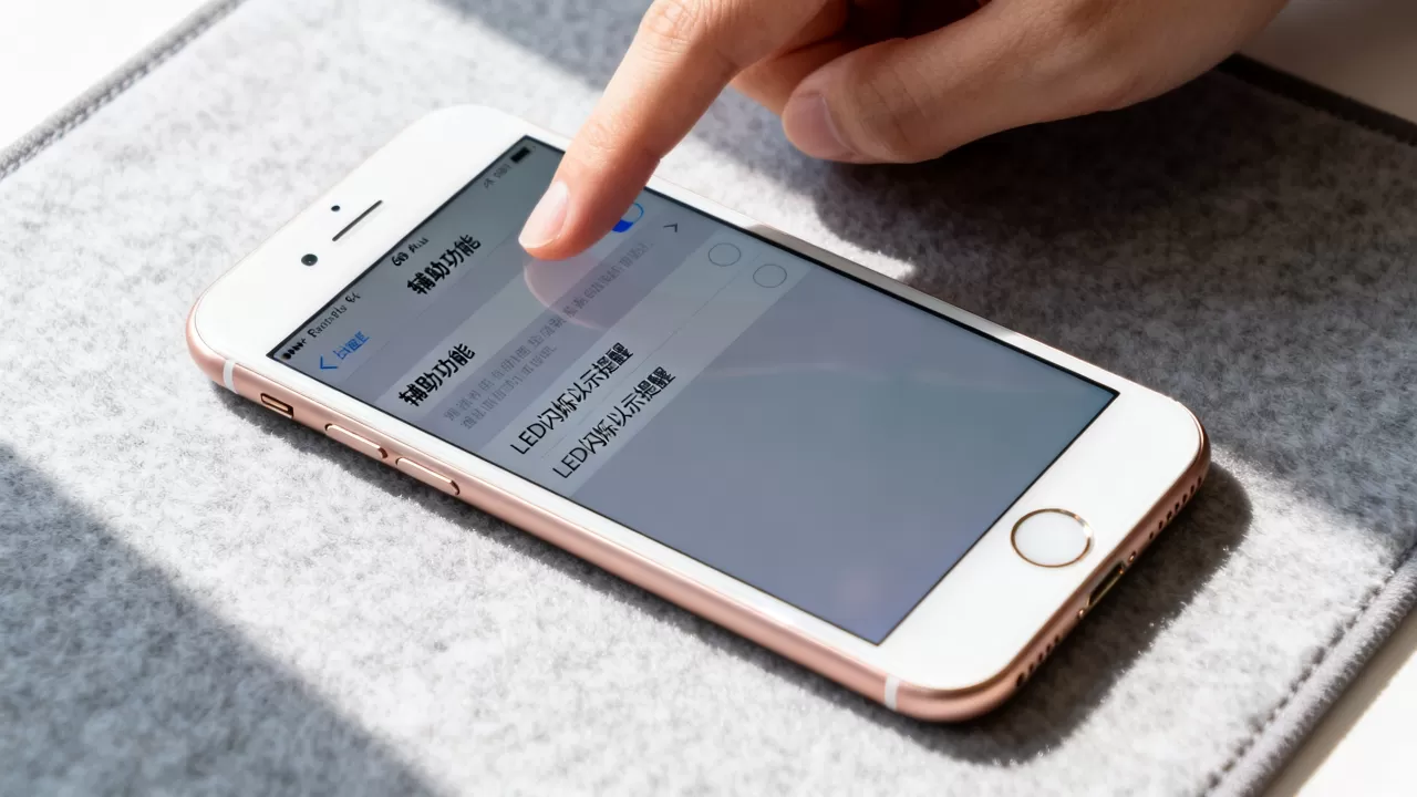 iphone6s plus怎么设置来电闪光，iPhone6s Plus来电闪光灯设置教程