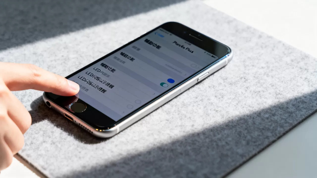 iphone6s plus怎么设置来电闪光，iPhone6s Plus来电闪光灯设置教程
