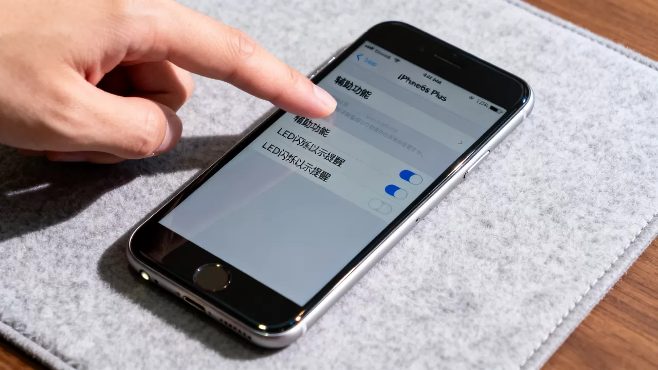 iphone6s plus怎么设置来电闪光，iPhone6s Plus来电闪光灯设置教程