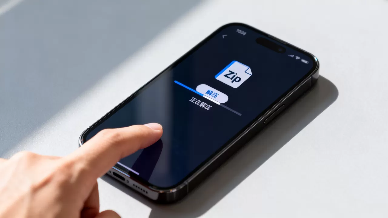 如何在iphone上打开zip文件，iphone怎么解压zip