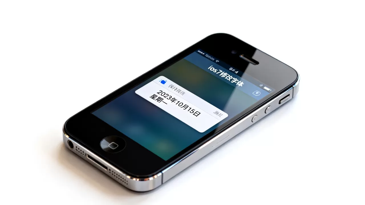 iphone4 ios7修改字体通知栏日期不变，ios7修改字体后通知栏日期怎么保持原样