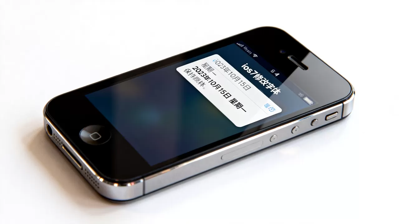 iphone4 ios7修改字体通知栏日期不变，ios7修改字体后通知栏日期怎么保持原样