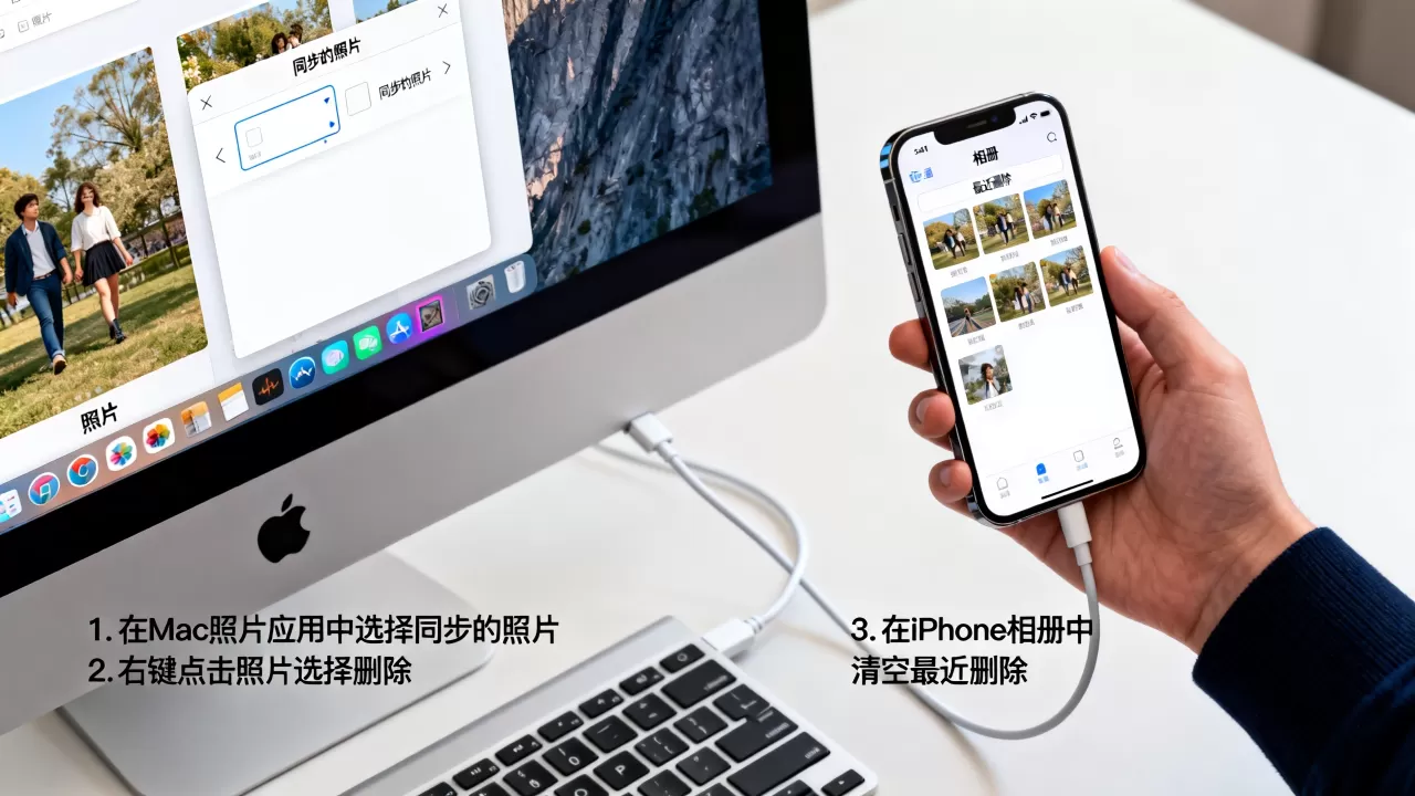 mac电脑同步到iphone的照片怎么删除,iphone照片怎么删 mac电脑同步到iphone的照片怎么删除,iphone照片怎么删