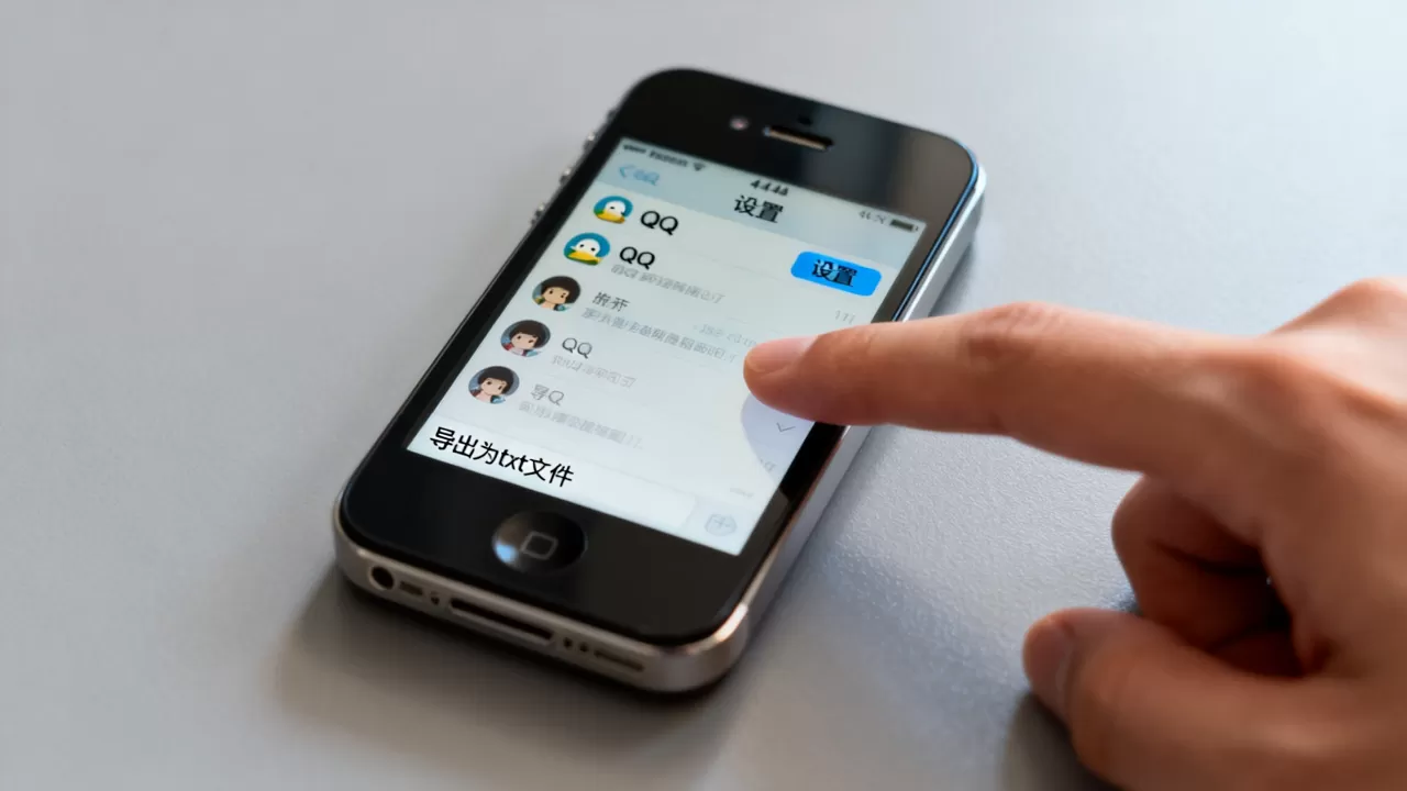 iphone 4s qq聊天记录怎么导出txt，qq聊天记录导出方法