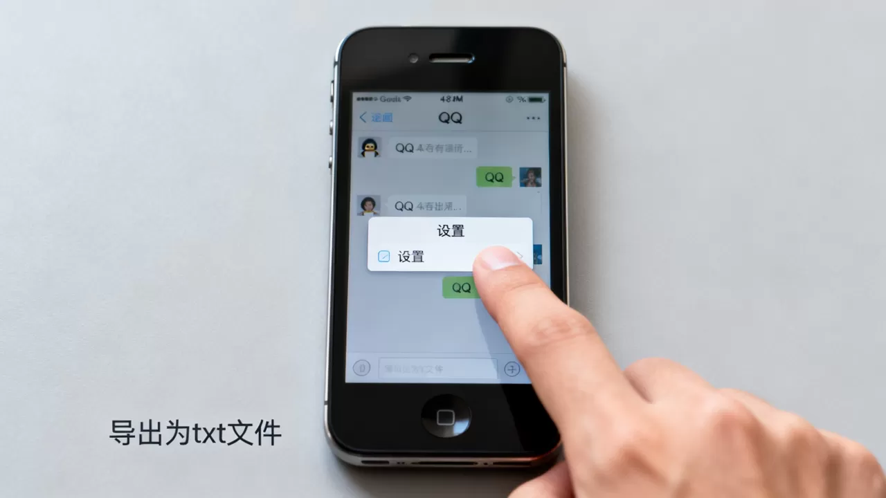 iphone 4s qq聊天记录怎么导出txt，qq聊天记录导出方法