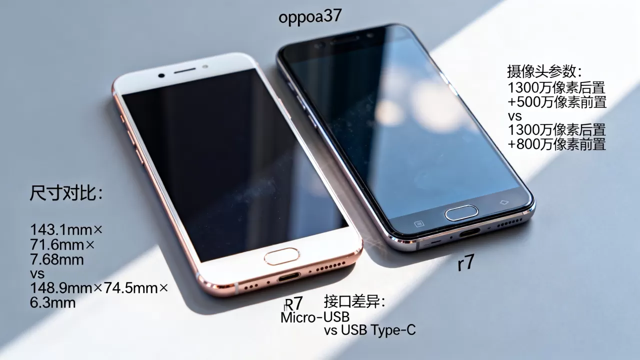oppoa37和r7有什么区别，oppoa37和r7对比评测
