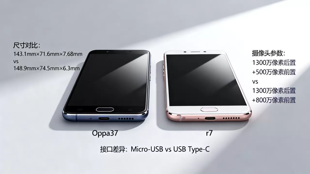 oppoa37和r7有什么区别，oppoa37和r7对比评测