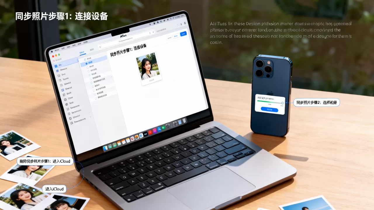 itunes怎么同步到iphone的照片，itunes同步照片怎么删除