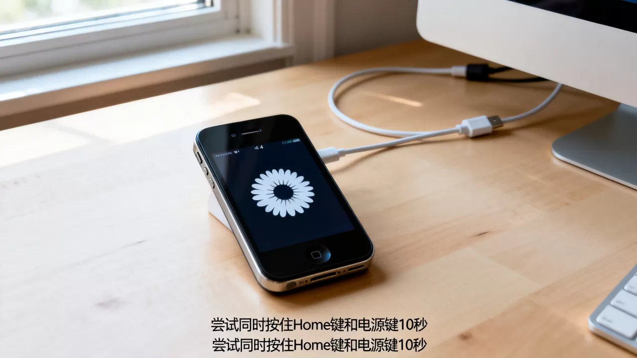 越狱iphone4还原后无限菊花无法强制重启怎么办，iphone4无限菊花重启