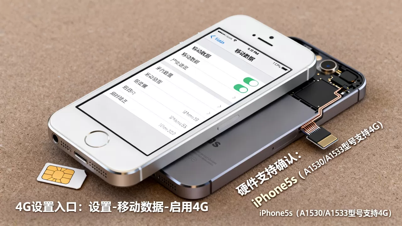 为什么iPhone5s用不了4G设置不了，iPhone5s支持4G吗