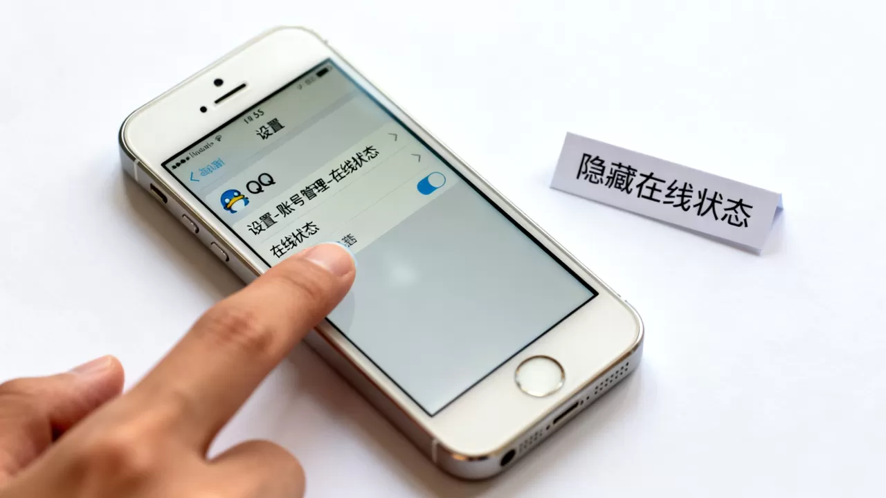 iPhone5s挂QQ不显示在线，iPhone5s挂QQ状态怎么设置