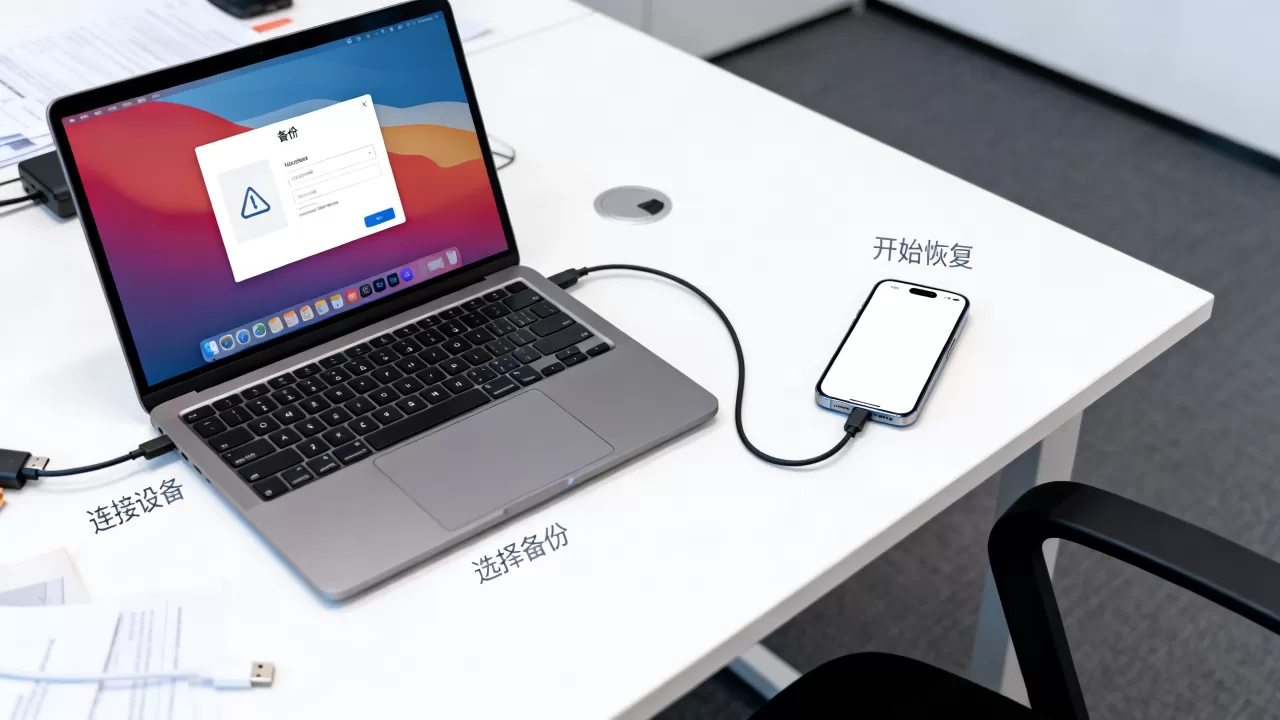 电脑备份文件怎么恢复到iPhone，电脑备份数据恢复手机